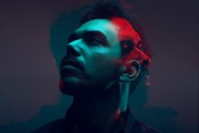 Double Exposure Man face