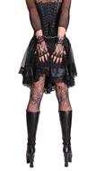 girl in a leather gothic outfit