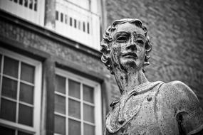 Bust Stone near a building in dusseldorf