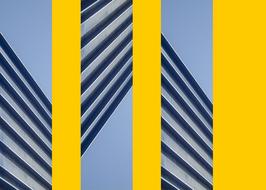 yellow art abstract architecture