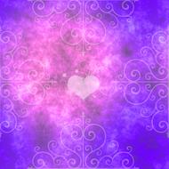 background scrapbooking paper heart pink violet