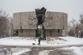 Communist monument in Burgas, Bulgaria