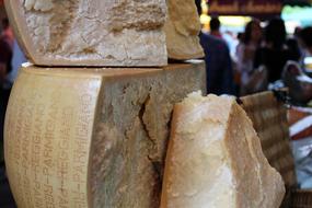 large slices of cheese
