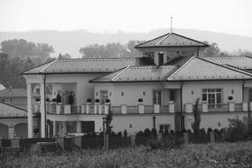 perfect monochrome photo of Villa Family House