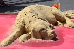 Sand Dog statue