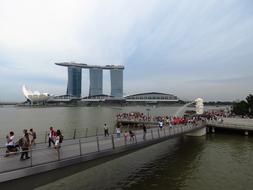 pedestrian bridge in Singapore