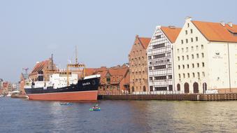 Gdansk city river