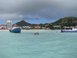 St Maarten Beach Boats