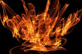 abstract art of fire background