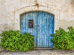 Gate Door Wooden blue