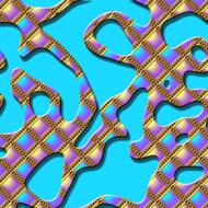 background scrapbooking paper blue and metal