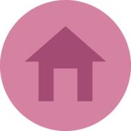 pink icon home drawing