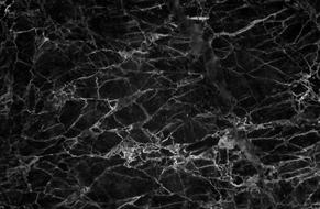 black marble countertop with white streaks