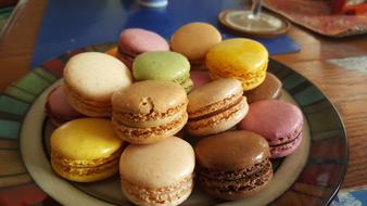 colored sweet macaroon