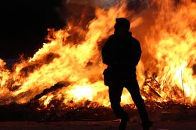 Fire person
