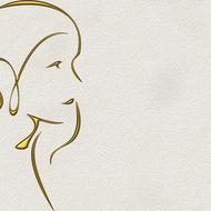 background scrapbooking paper face gold