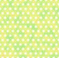 Beautiful, yellow, green and white hemp pattern with the lines and dots, clipart