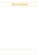 bewerbung, blank template