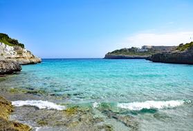 The ocean blue is beautiful