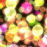 colorful circles, bokeh, background
