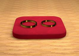 red gold rings