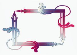 colorful fancy arrows frame