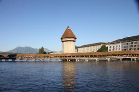 Lucerne Chapel Bridge river