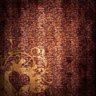 vintage background with heart shape