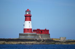 red Lighthouse Sea Beacon