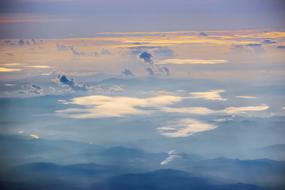 beautiful clouds landscape view