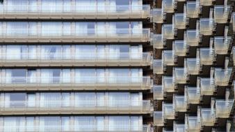 glass balconies on the house