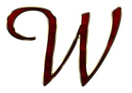 w alphabet letter initial background