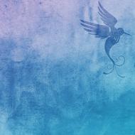 background scrapbooking paper blue bird