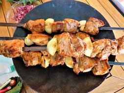 meat and onions