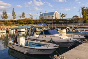 Fishing Harbor Boats Church