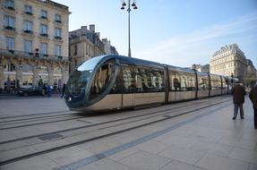 new tram in old City, france, Bordeaux