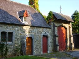 Beautiful house with cross in Ardennes, Belgium