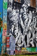 Street Art on facade in City