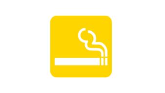 yellow smoking icon