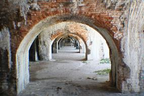 a beautiful archway in an old house