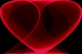 background light glow abstract art red