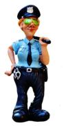 policeman woman figurine