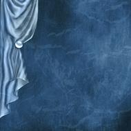 deep blue background with curtain