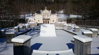 beautiful winter building