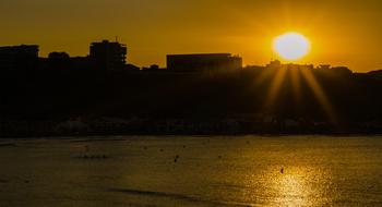 city Shadow at Sunset