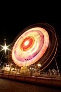 Ferris Wheel with Long Exposure at night