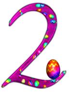digital number 2 two background