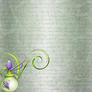 perfume bottle on vintage background
