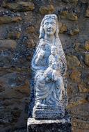 Romanesque Virgin Child statue