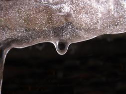 frozen drop of water